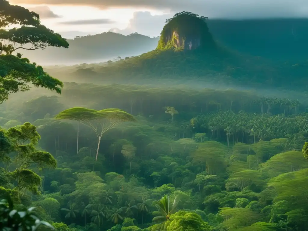 Secretos supervivencia indígenas Borneo: majestuosa imagen 8k de una exuberante selva tropical con nativos y fuego