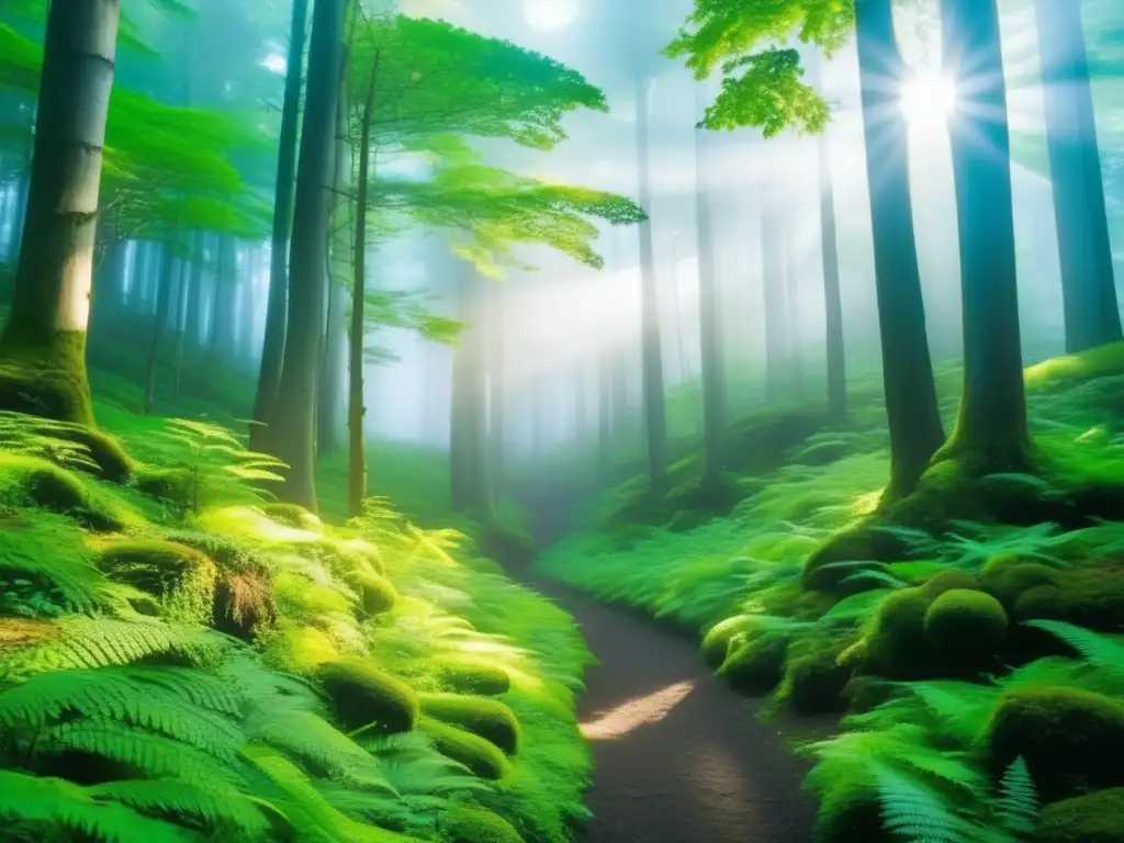 Bosque sagrado de Shiraoi: Encanto místico Senderismo en lugares sagrados de Hokkaido: Bosque místico con árboles antiguos y atmósfera espiritual