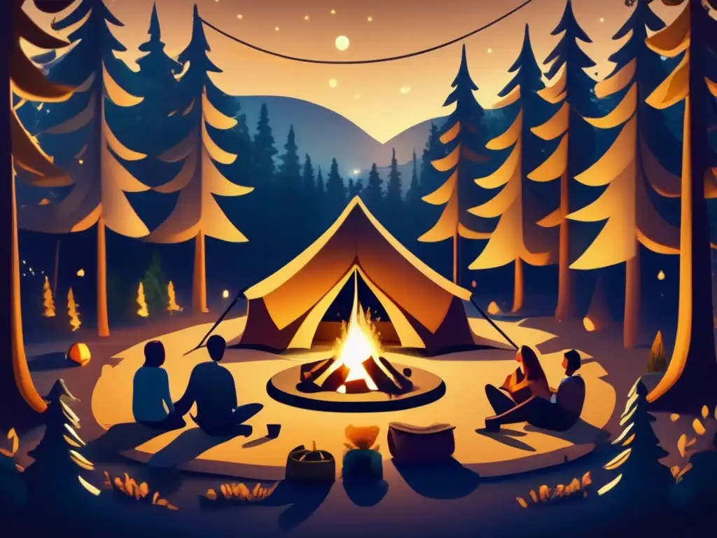 Campamento mágico en el bosque Campamento tranquilo bajo los árboles - Descubriendo el encanto del Río de los Sueños