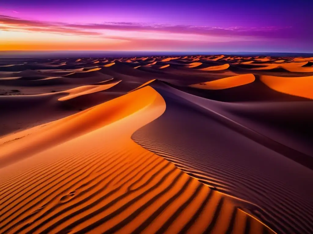 Paisaje desértico: belleza y misterio Impacto del turismo en la desertificación: paisaje desértico 8K cautivador y hermoso con dunas doradas y viajero solitario