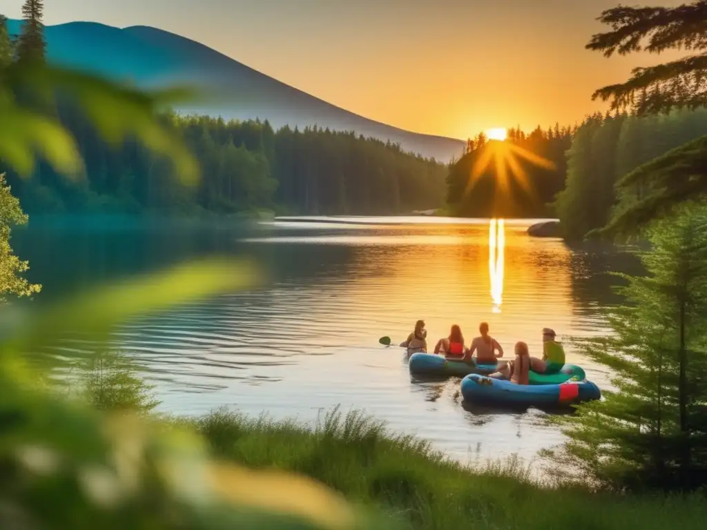 Explorando lagos y ríos en el camping Técnicas de flotación y natación en camping: Exploración de lagos y ríos, aguas cristalinas y actividades acuáticas emocionantes