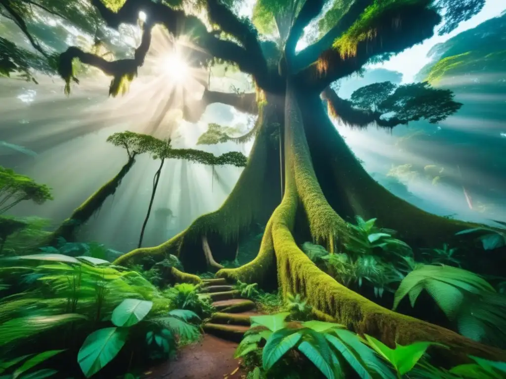 Imagen de selva mística en Borneo, con secretos de supervivencia indígenas