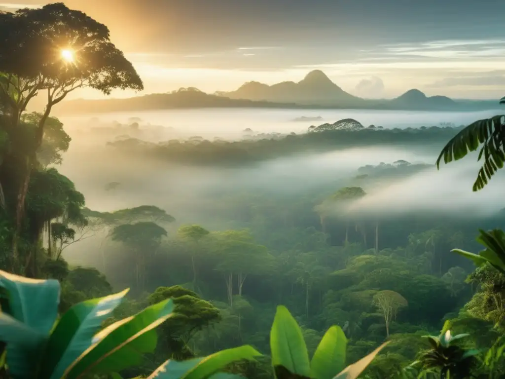 Supervivencia indígenas Borneo: misteriosa selva tropical con tribus locales, fogata, conexión con la naturaleza