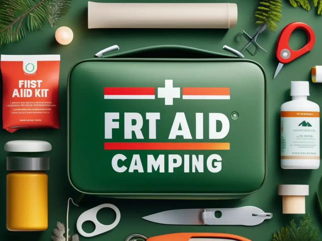 Kit de primeros auxilios para acampar en el bosque Kit primeros auxilios camping con elementos indispensables