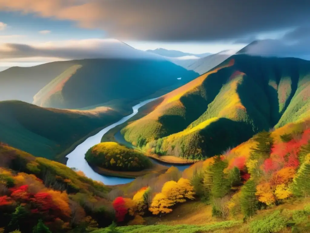 Belleza serena de Shiretoko, Hokkaido, Japón Senderismo en lugares sagrados de Hokkaido en el místico Parque Nacional Shiretoko, Japón