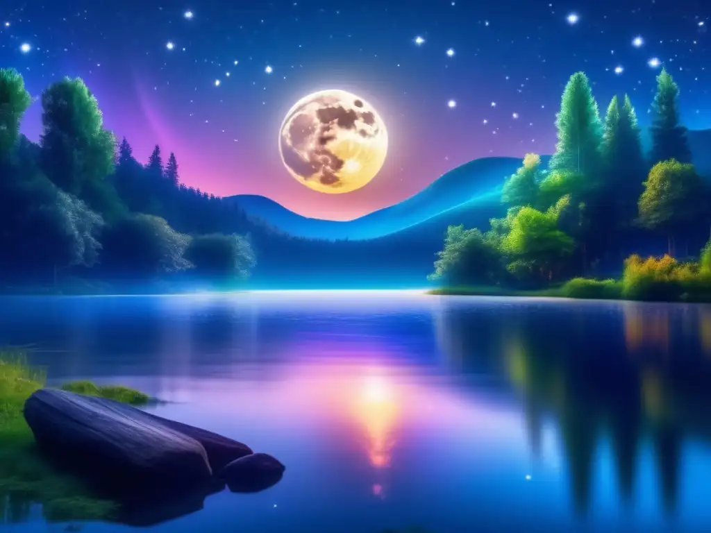 Captura de belleza nocturna en la naturaleza