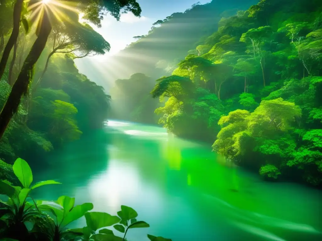Río de los Sueños: Naturaleza mágica y vibrante Descubriendo el encanto del Río de los Sueños en un paisaje mágico de naturaleza exuberante
