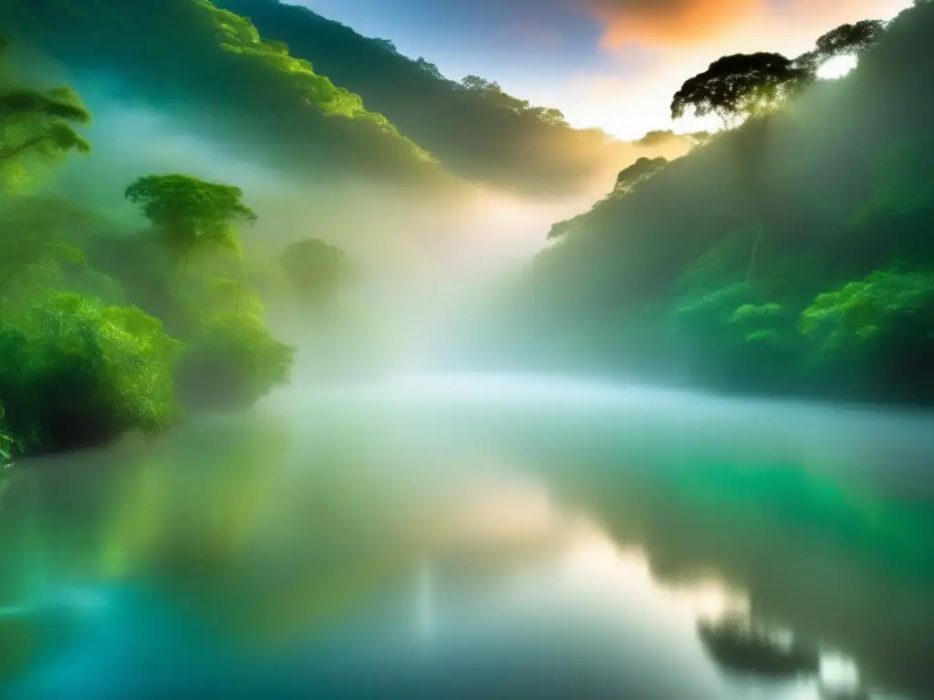 Río de los Sueños: Un paisaje mágico y misterioso Descubriendo el encanto del Río de los Sueños: imagen mística y cautivadora