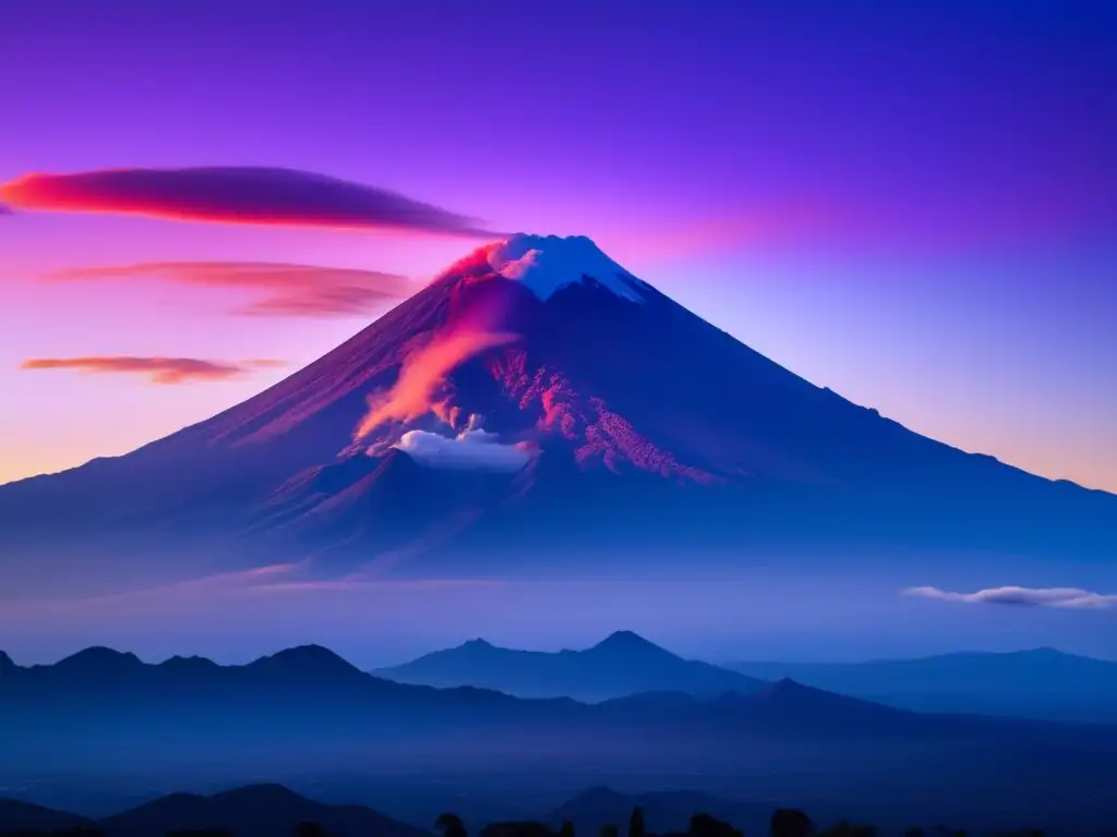Volcán Popocatépetl al amanecer Senderismo en el Popocatépetl: Consejos para acampar en el volcán más activo de México